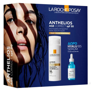 La Roche-Posay Anthelios Age Correct SPF50 με Δώρο Hyalu B5 Serum